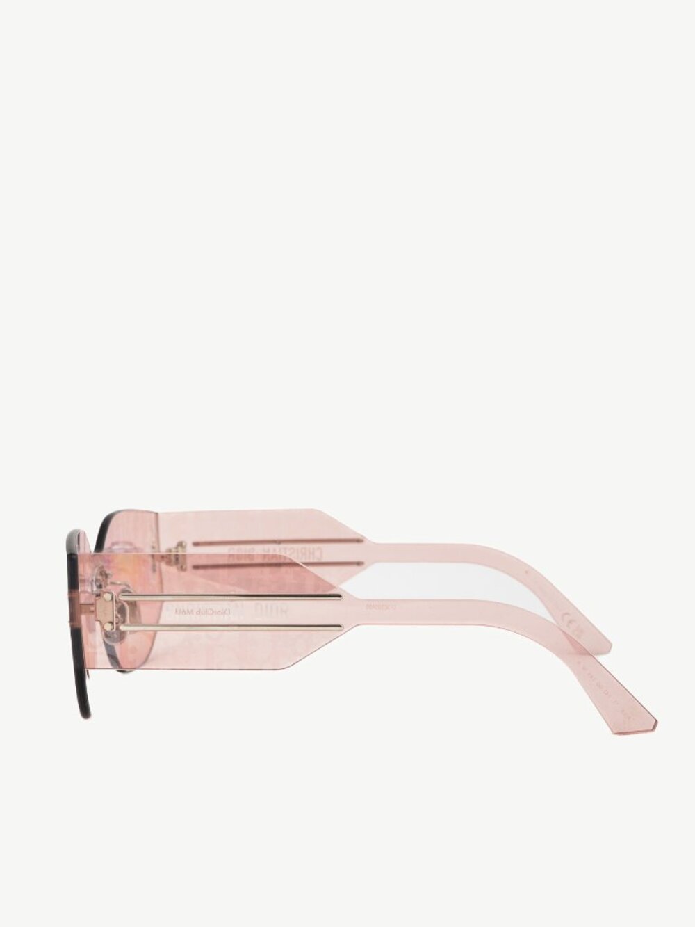 Christian Dior DiorClub M6U Pink Monogram Shield Sunglasses - Picture 3 of 9